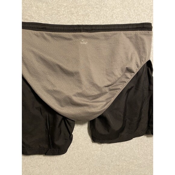 Nike Dri Fit Shorts Mens XL Black Briefs Activewear Polyester Pull On Drawstring - Picture 10 of 13